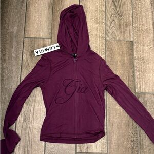 IAMGIA Women's Purple Hoodie Top